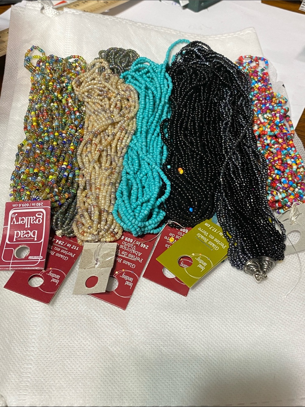 Multi color crafting beads jewelry making seed beads